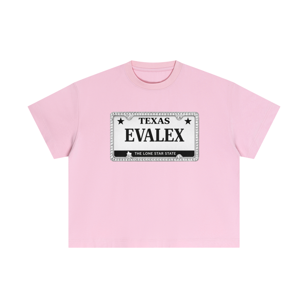 EVALEX “Diamond Texas plate” Cotton Boxy T-Shirt