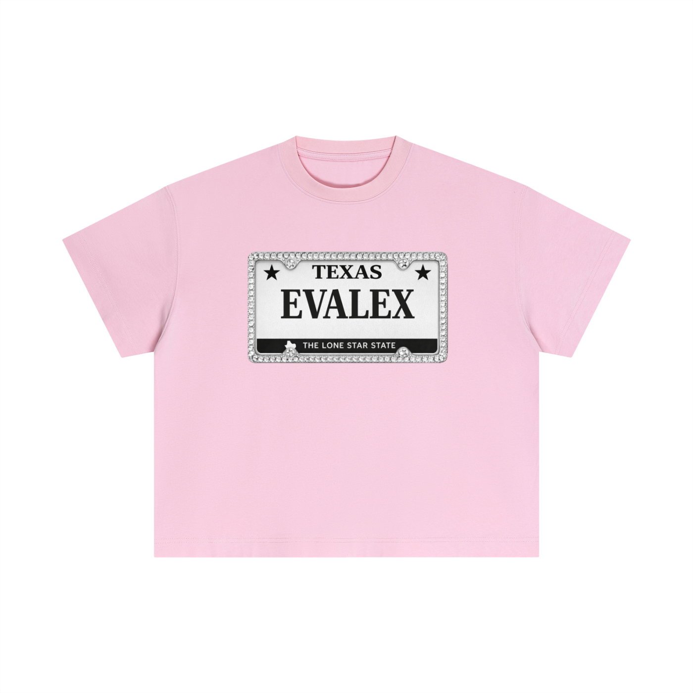 EVALEX “Diamond Texas plate” Cotton Boxy T-Shirt