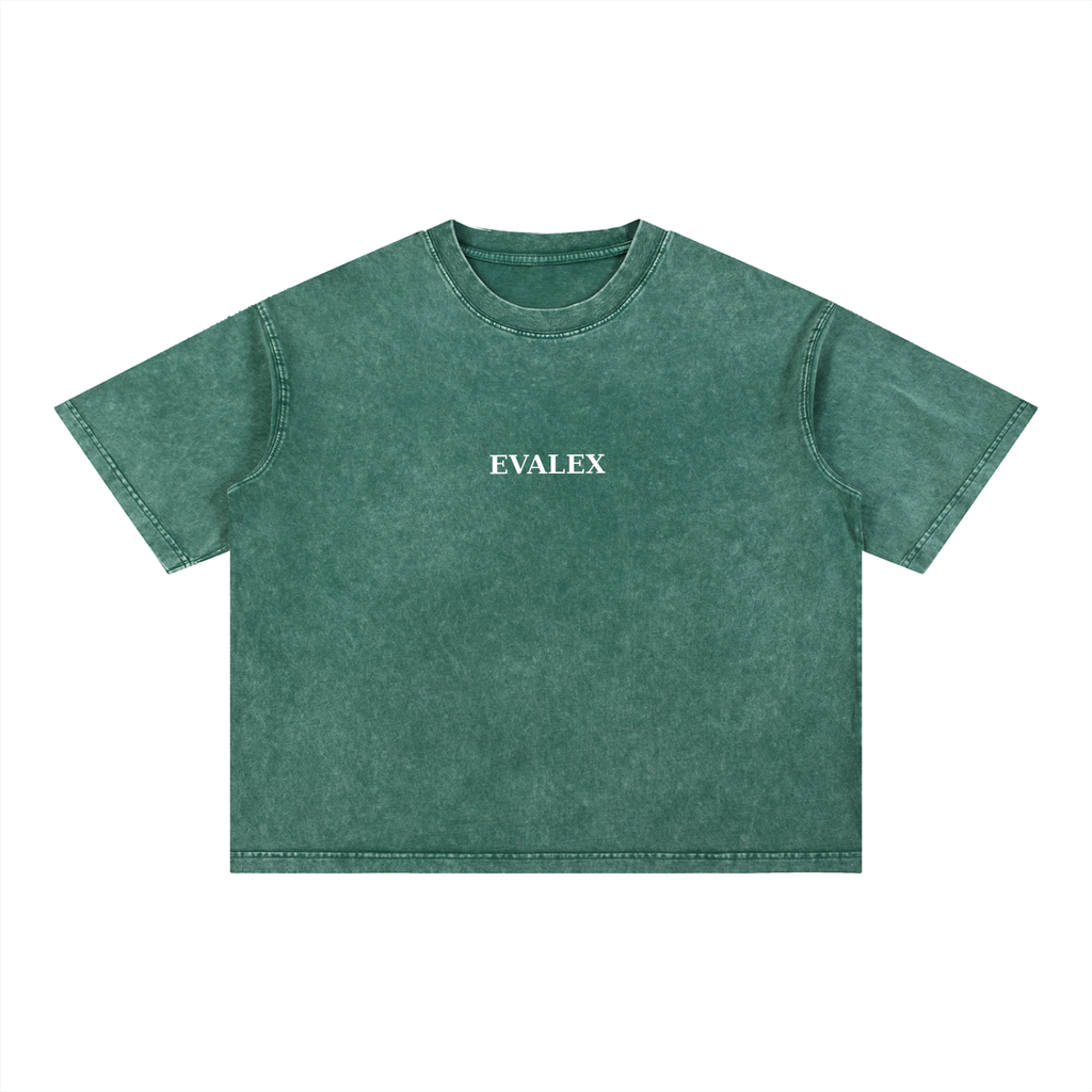 EVALEX - Mineral Wash Boxy Cotton T-Shirt