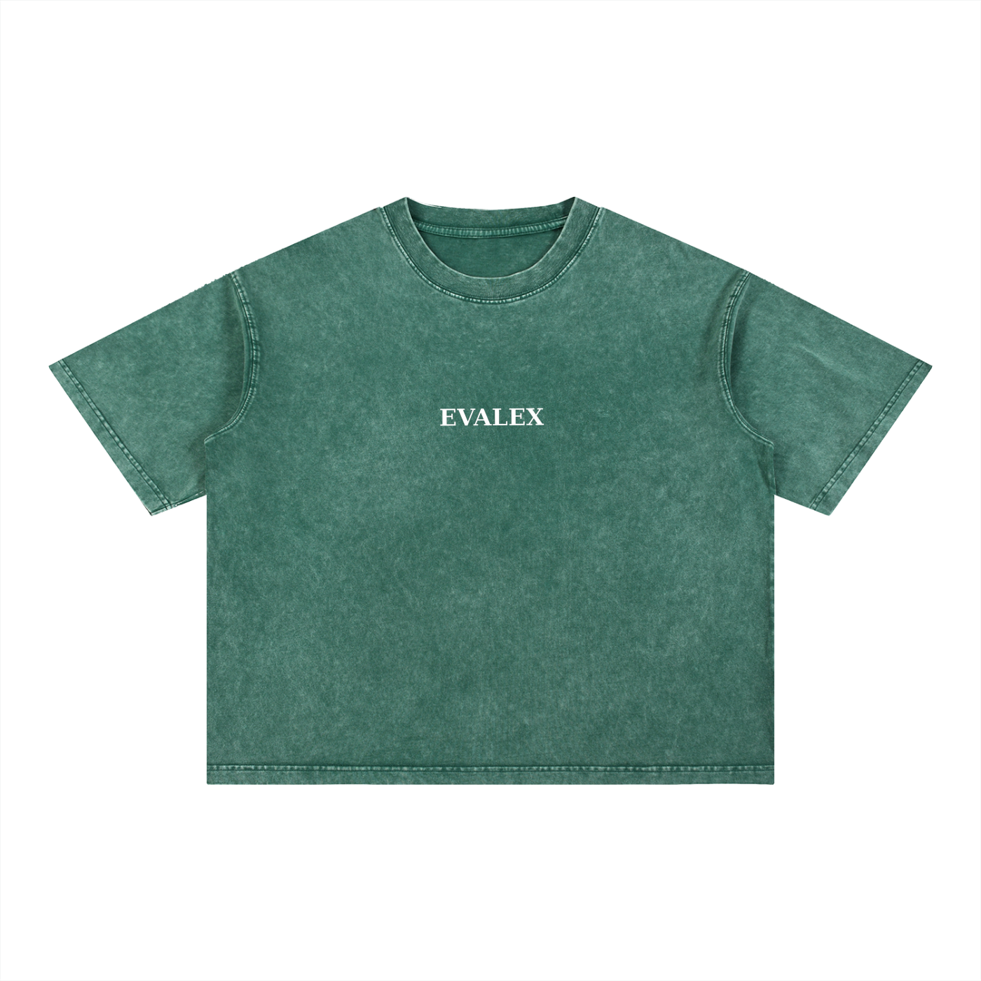 EVALEX - Mineral Wash Boxy Cotton T-Shirt