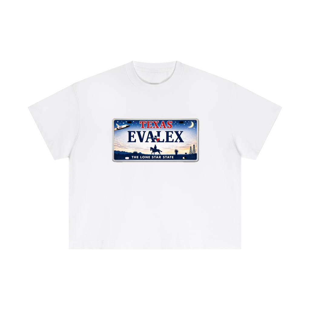 EVALEX - “Texas Space Plate” Cotton Boxy T-Shirt