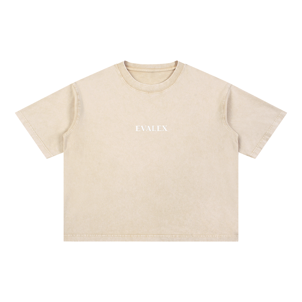 EVALEX - Mineral Wash Boxy Cotton T-Shirt