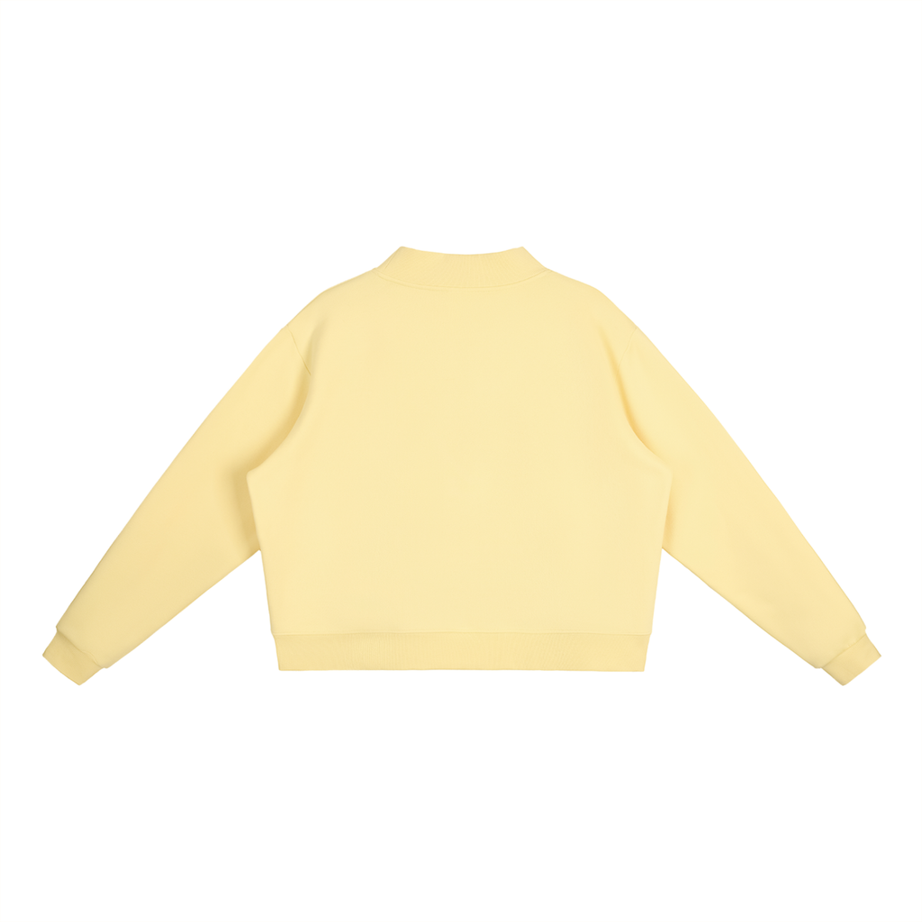 EVALEX - Fleece Mock-Neck Crew Sweatshirt