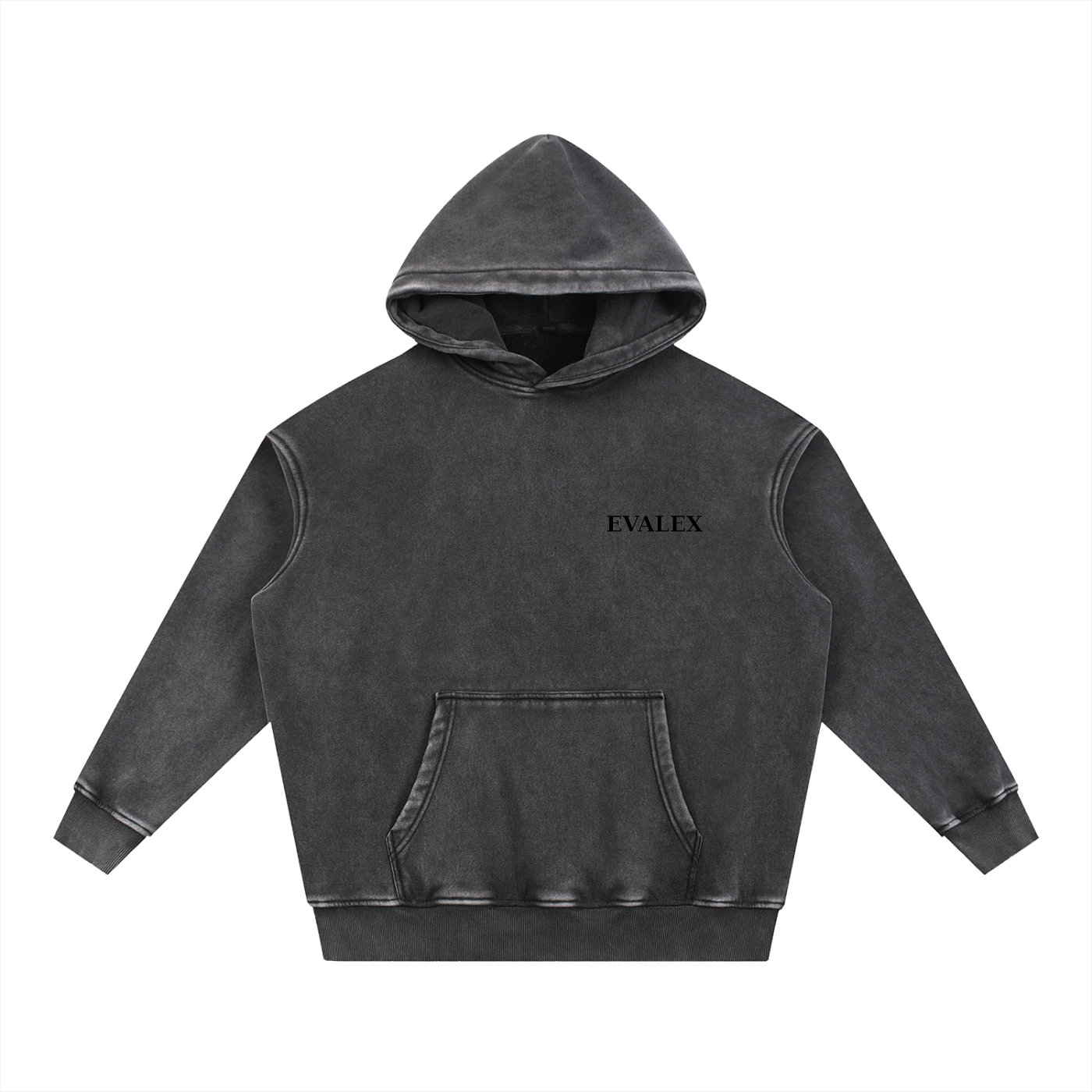 EVALEX - Snow Wash Fleece Oversize Hoodie