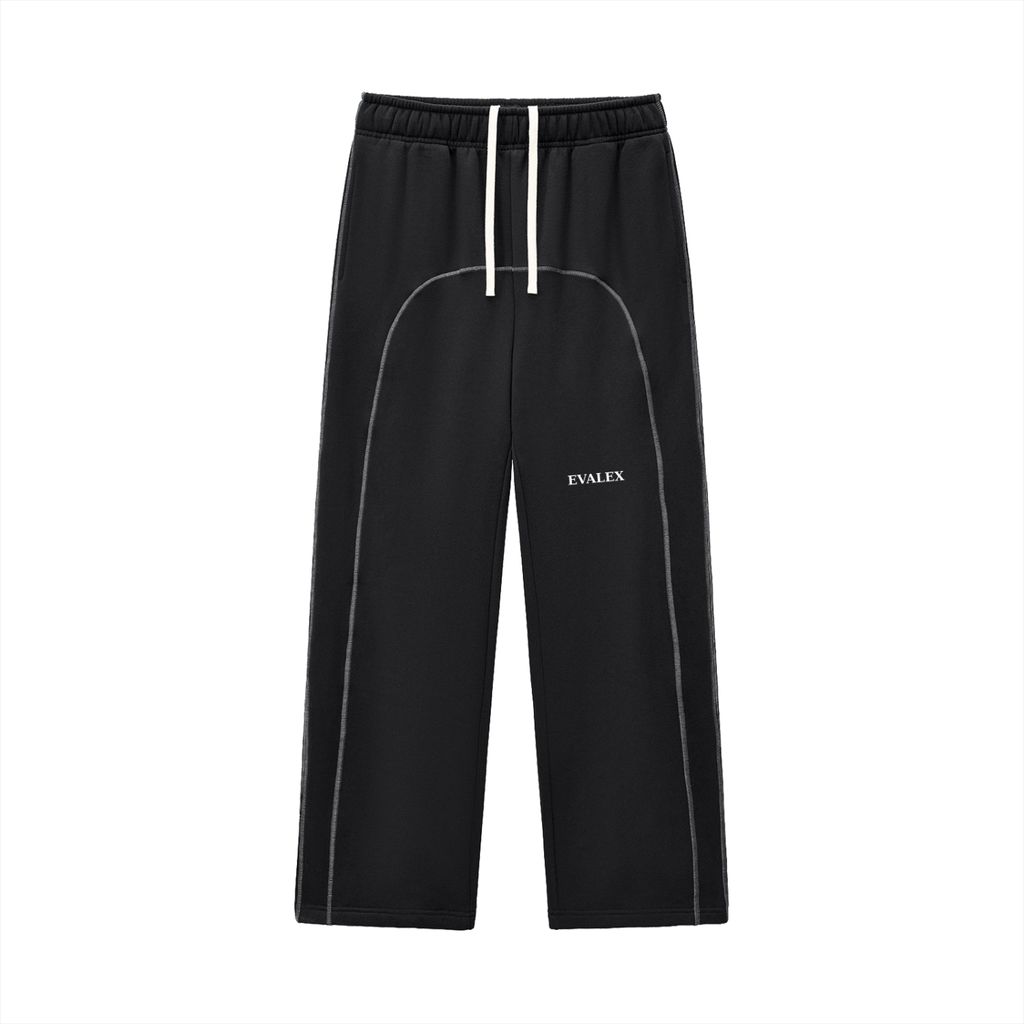EVALEX - Contrast-Stitched Fleece Sweatpants