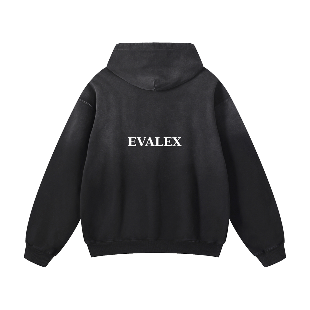 EVALEX - Heavyweight Sunfade Oversized Hoodie