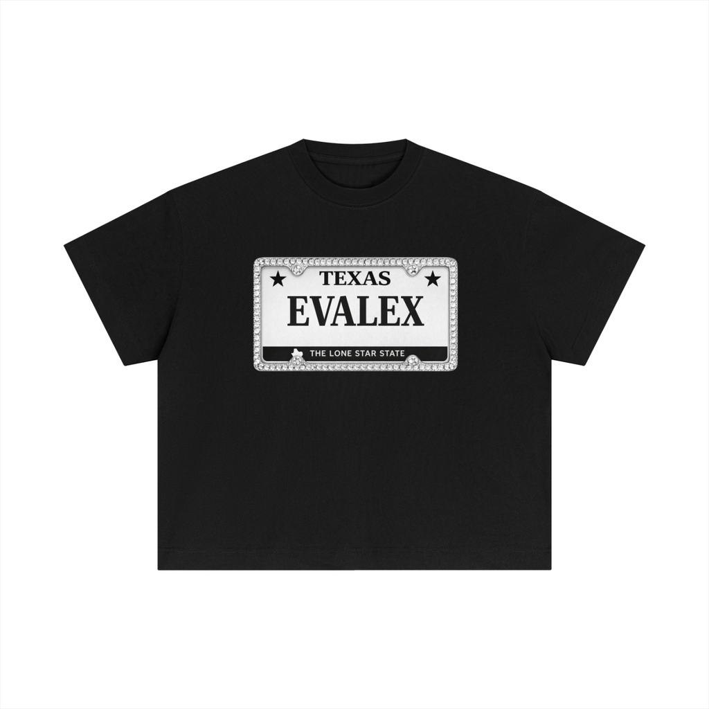 EVALEX “Diamond Texas plate” Cotton Boxy T-Shirt