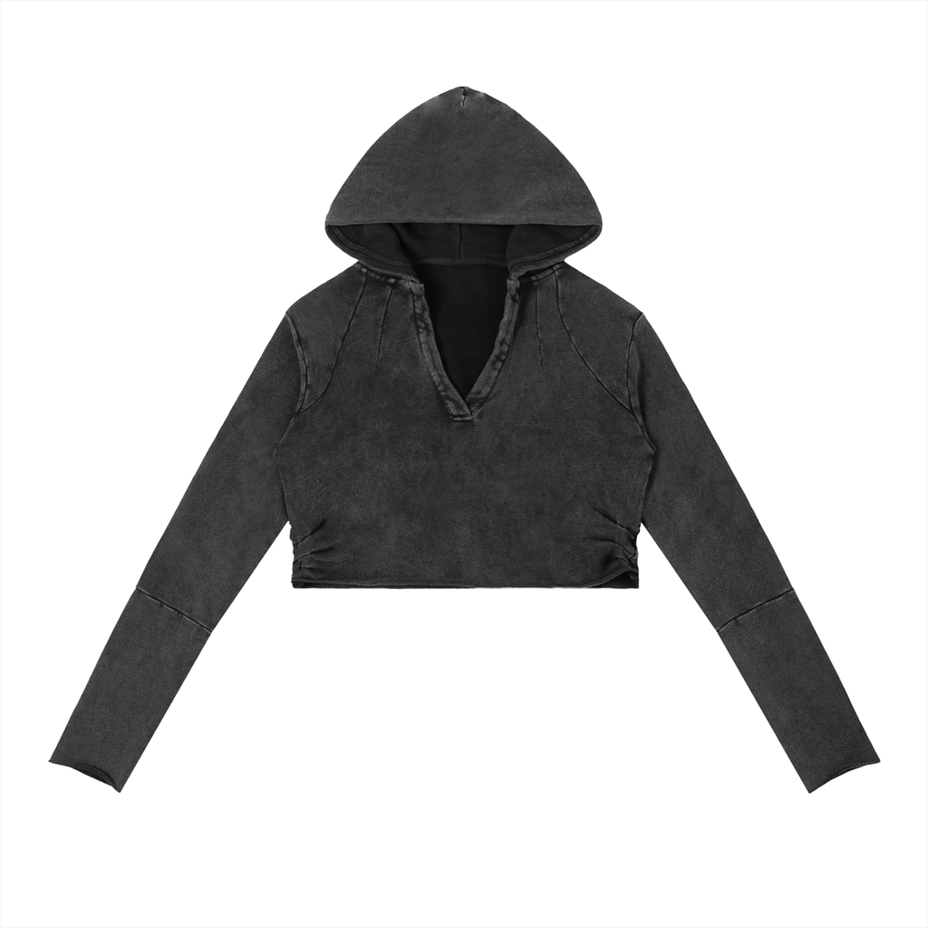 EVALEX - Vintage Washed Raw Edge Hoodie