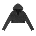 EVALEX - Vintage Washed Raw Edge Hoodie