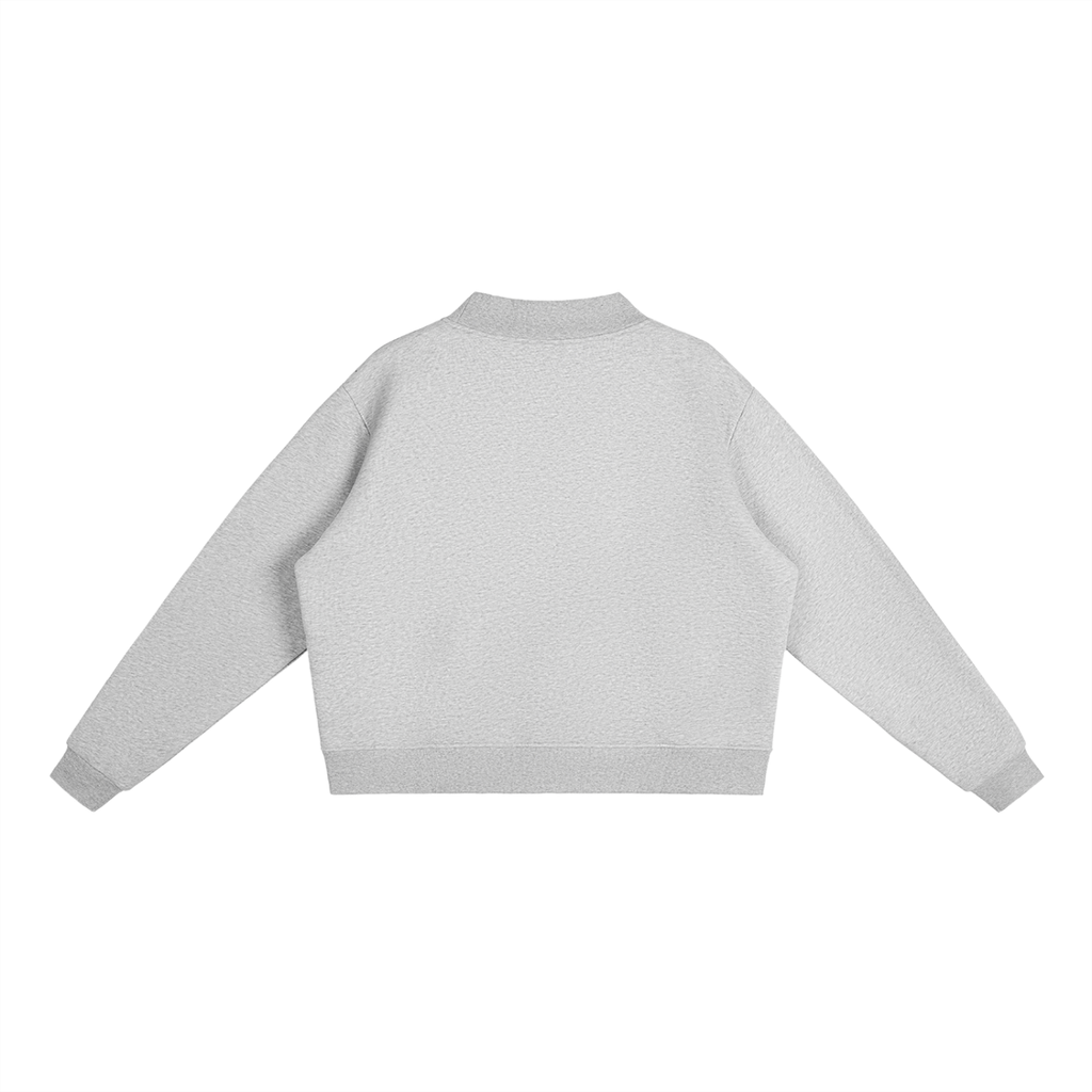 EVALEX - Fleece Mock-Neck Crew Sweatshirt