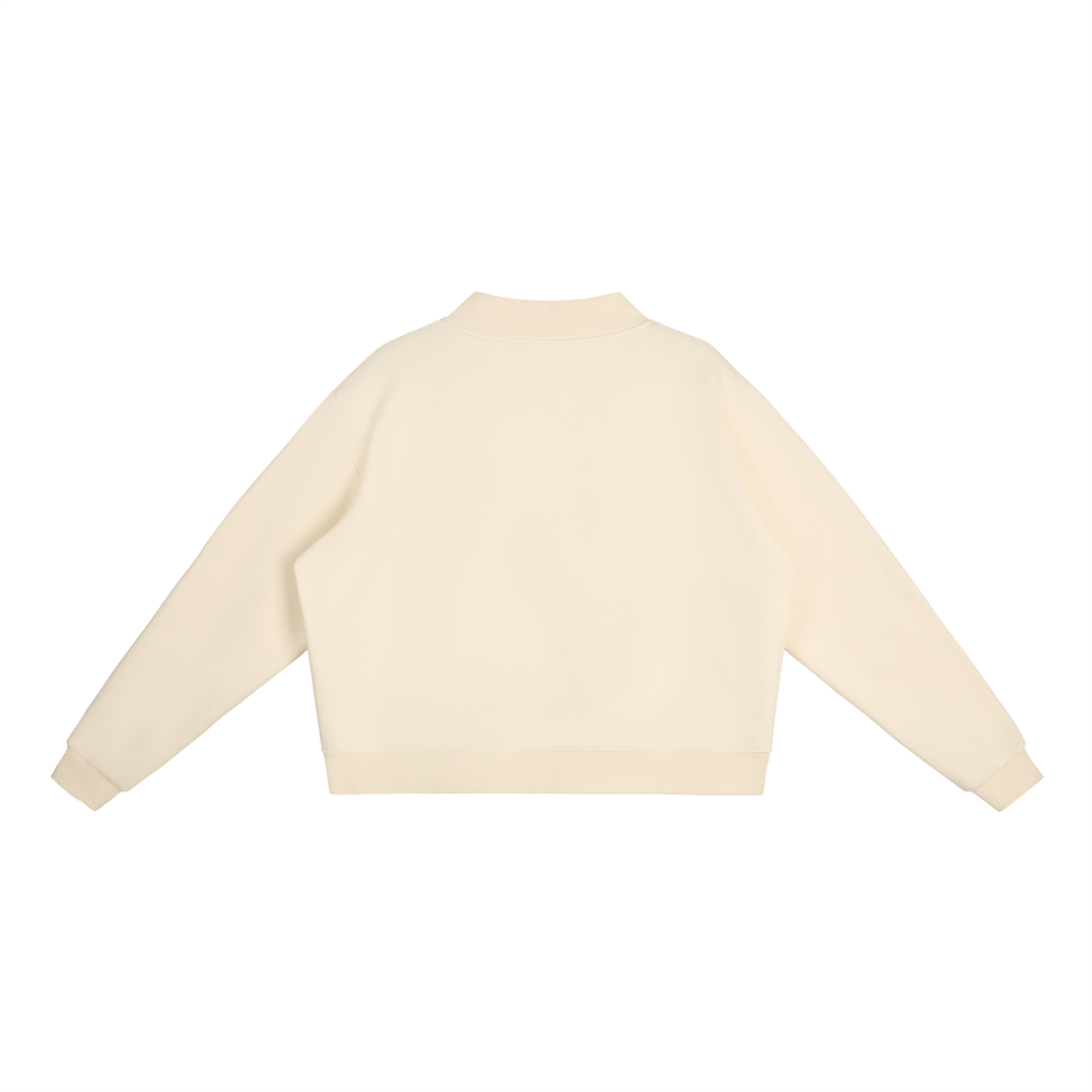 EVALEX - Fleece Mock-Neck Crew Sweatshirt