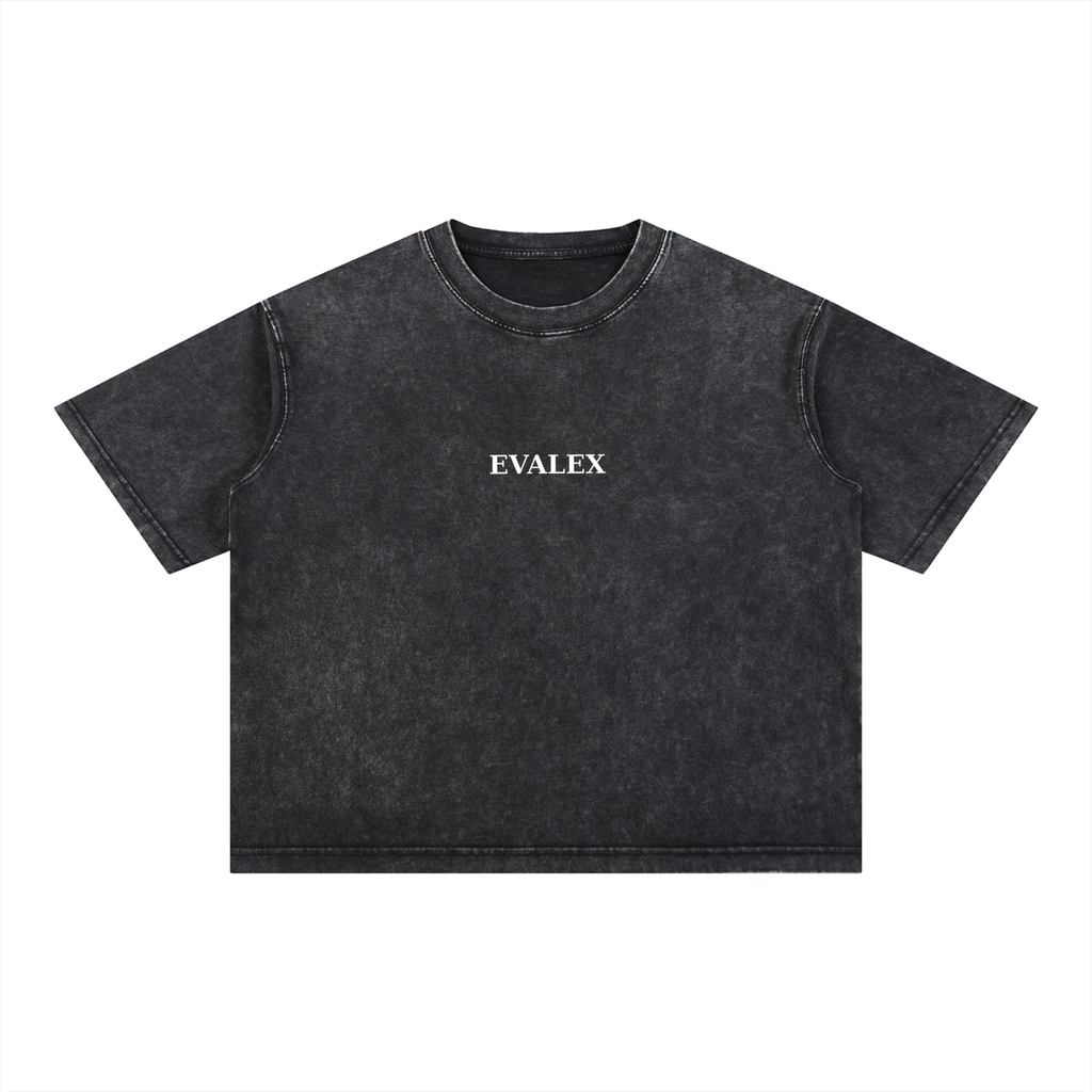 EVALEX - Mineral Wash Boxy Cotton T-Shirt