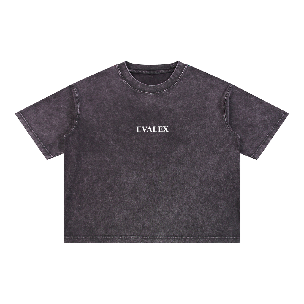 EVALEX - Mineral Wash Boxy Cotton T-Shirt